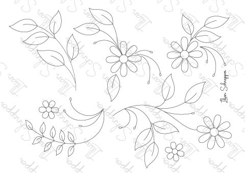 ADESIVO HIDROSSOLÚVEL A4 - FLORES GRANDES 1 - comprar online