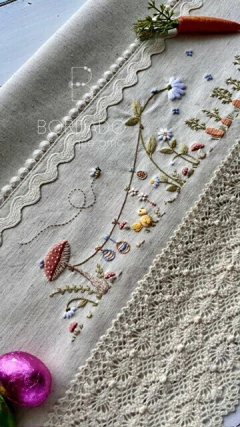 Kit de Bordado 2 Barrados de Páscoa - loja online