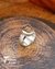 Anillo engarce ágata de fuego regulable en plata