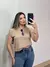 COMBO 3 T-SHIRT MUSCLE COM BORDADO - NEUTRAS - Diniz Store | Moda Feminina