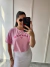 T SHIRT LONDON CROPPED BORDADA | IVANA DINIZ BRAND - ROSA BEBÊ na internet