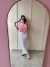 T SHIRT LONDON CROPPED BORDADA | IVANA DINIZ BRAND - ROSA BEBÊ - Diniz Store | Moda Feminina