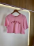 T SHIRT LONDON CROPPED BORDADA | IVANA DINIZ BRAND - ROSA BEBÊ