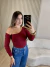 BLUSA CANELADA ASSIMETRICA | IVANA DINIZ BRAND - VINHO - comprar online