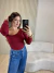 BLUSA CANELADA ASSIMETRICA | IVANA DINIZ BRAND - VINHO na internet