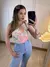 BODY OMBRO SÓ FLORAL - AZUL - Diniz Store | Moda Feminina