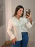 CAMISA SOCIAL COM RENDA - BRANCA