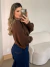 BLUSA TRICOT AMANDA - MARROM na internet