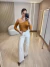 BLUSA CANELADA ASSIMETRICA | IVANA DINIZ BRAND - MOSTARDA - Diniz Store | Moda Feminina