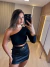 CROPPED OMBRO SÓ | IVANA DINIZ BRAND - PRETO - comprar online