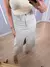 SAIA MIDI JEANS COM FENDA - BEGE na internet