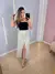 SAIA MIDI JEANS COM FENDA - BEGE - comprar online