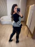 TRICOT LISTRADO LIV - PRETO/BRANCO - loja online