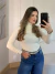 BLUSA TRICOT MODAL ZÍPER - BRANCA - Diniz Store | Moda Feminina