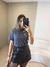 T SHIRT GOLA RIBANA | IVANA DINIZ BRAND - CINZA CHUMBO na internet