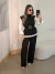 CONJUNTO ALFAIATARIA HELENA - PRETO - Diniz Store | Moda Feminina