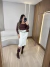 BODY POLIAMIDA DECOTE QUADRADO - MARROM - comprar online