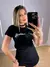 T-SHIRT BABY LOOK MADEMOISELLE | IVANA DINIZ BRAND - PRETO - comprar online