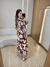 VESTIDO LONGO MANGA 3/4 - MARROM na internet