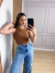 CROPPED REGATA - MARROM - comprar online
