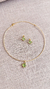 Conjunto Chocker trevo + brinco