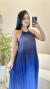 Vestido Luana plissado degradê frente única na internet