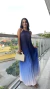 Vestido Luana plissado degradê frente única - loja online