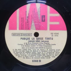 Imagen de Vinilo Mariano Mores Porque La Quise Tanto Lp Argentina 1974