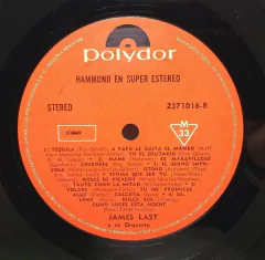 Imagen de Vinilo Lp James Last Y Su Orquesta - Hammond En Estereo