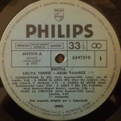 Vinilo Lolita Torres - Ariel Ramirez Recital Lp Argentina 77 - BAYIYO RECORDS