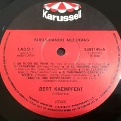 Vinilo Bert Kaempefert Susurrando Melodias Lp Argentina 1980 - BAYIYO RECORDS
