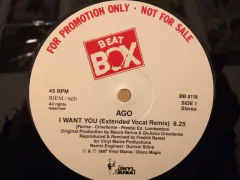 Vinilo Ago I Want You Maxi Suecia Promo 1987 Dj 80 - comprar online