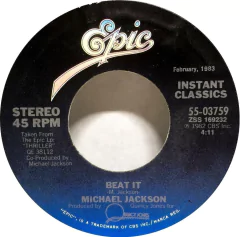 Vinilo Simple Michael Jackson Beat It / Get On The Floor Usa - comprar online