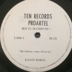 Vinilo Julian Marias Que Es El Occidente 3 Discos Argentina - BAYIYO RECORDS
