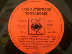 Vinilo Los Autenticos Trovadores Lp Argentina 1965 - BAYIYO RECORDS