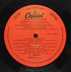 Vinilo Lp Sammy Hagar - Grandes Exitos 1982 Argentina - BAYIYO RECORDS
