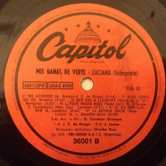 Vinilo Luciana Mis Ganas De Verte Lp Argentina 1978 - BAYIYO RECORDS