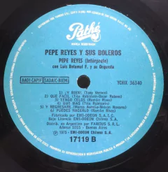 Imagen de Vinilo Lp - Pepe Reyes - Pepe Reyes Y Sus Boleros 1975 Arg