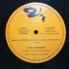 Vinilo Love And Kisses Amante Occidental Maxi Argentina 1977 - BAYIYO RECORDS