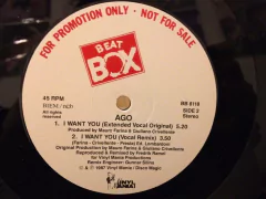 Vinilo Ago I Want You Maxi Suecia Promo 1987 Dj 80 en internet