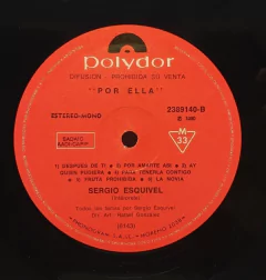 Vinilo Lp - Sergio Esquivel - Por Ella 1980 Argentina - tienda online