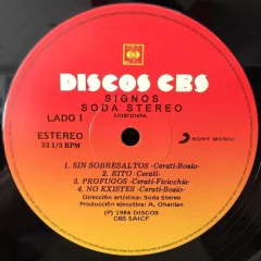 Vinilo Lp Soda Stereo Signos - Nuevo - BAYIYO RECORDS