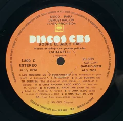 Imagen de Vinilo Lp - Caravelli - Sobre El Arco Iris 1984 Argentina