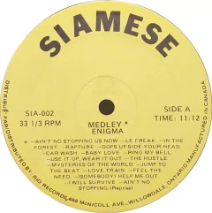 Vinilo Maxi - Enigma - Medley 1981 Canada