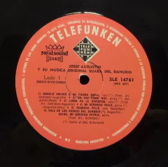 Vinilo Lp Josef Augustin Y Su Musica Original Suaba Del Danu - tienda online