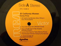 Vinilo Kenny Price 30 California Women Lp Usa 1973 en internet