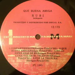 Vinilo Rubi Que Buena Amiga Lp Argentina 1991 en internet