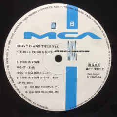 Vinilo Heavy D. & The Boyz This Is Your Night Maxi España - tienda online