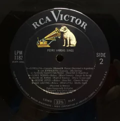 Imagen de Vinilo Pedro Vargas Sings Lp Usa 1956