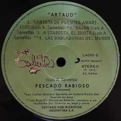 Vinilo Lp - Pescado Rabioso - Artaud - Nuevo Cerrado - tienda online